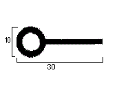 Gummilist solid EPDM