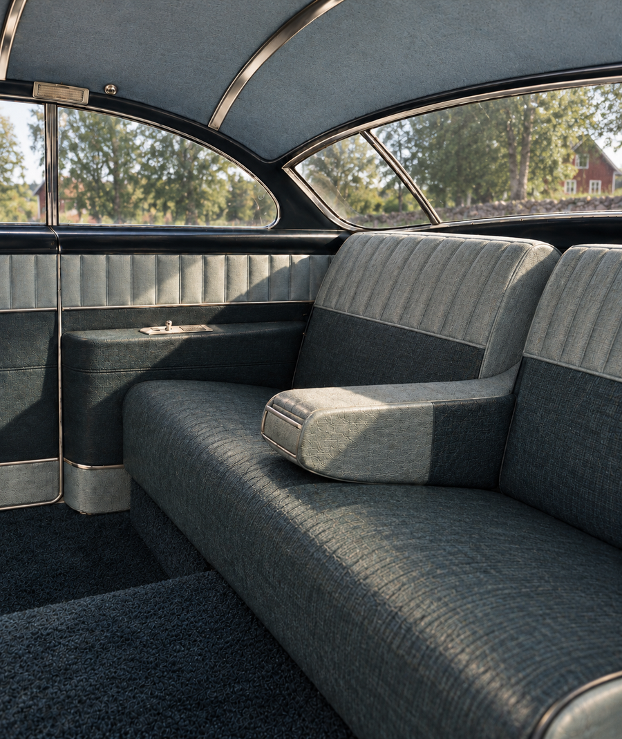 Cadillac 1950 DeVille Coupe – Klädsel fram och bak (Tyg)