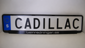 Nummerplåts hållare standard