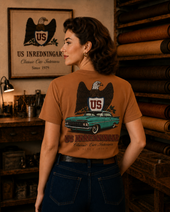 USEAGLE Wear Classic Tee – För Dam Varm Caramel