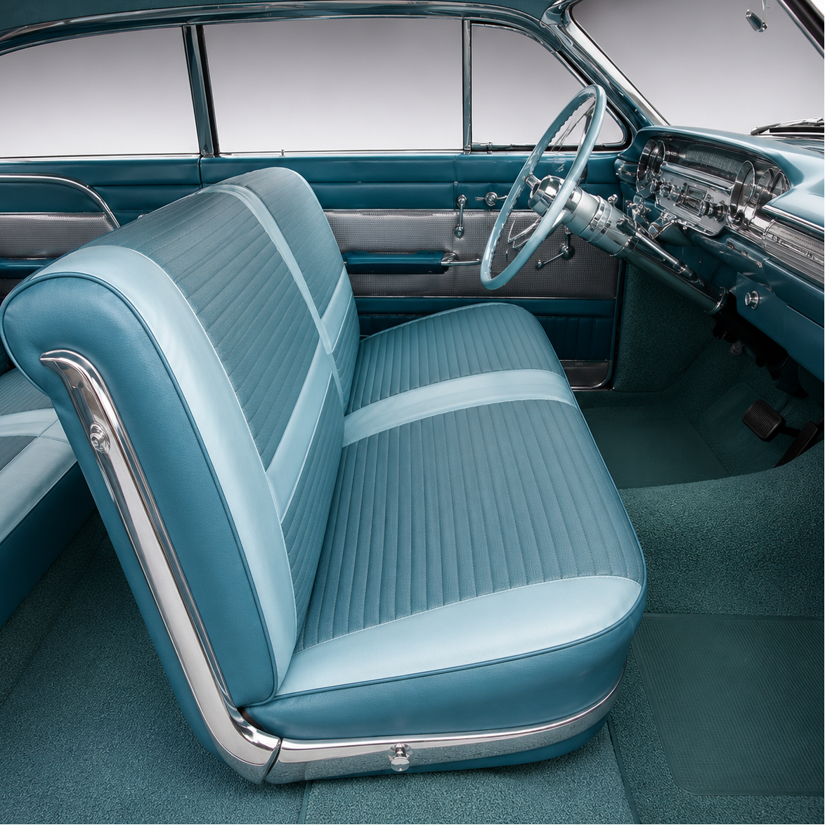 Chevrolet 1958 Impala – Klädsel fram och bak (Läder)