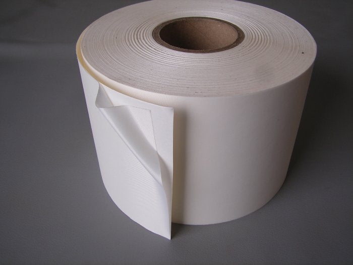 BAND av Segelduk med adhesive 4" Vit