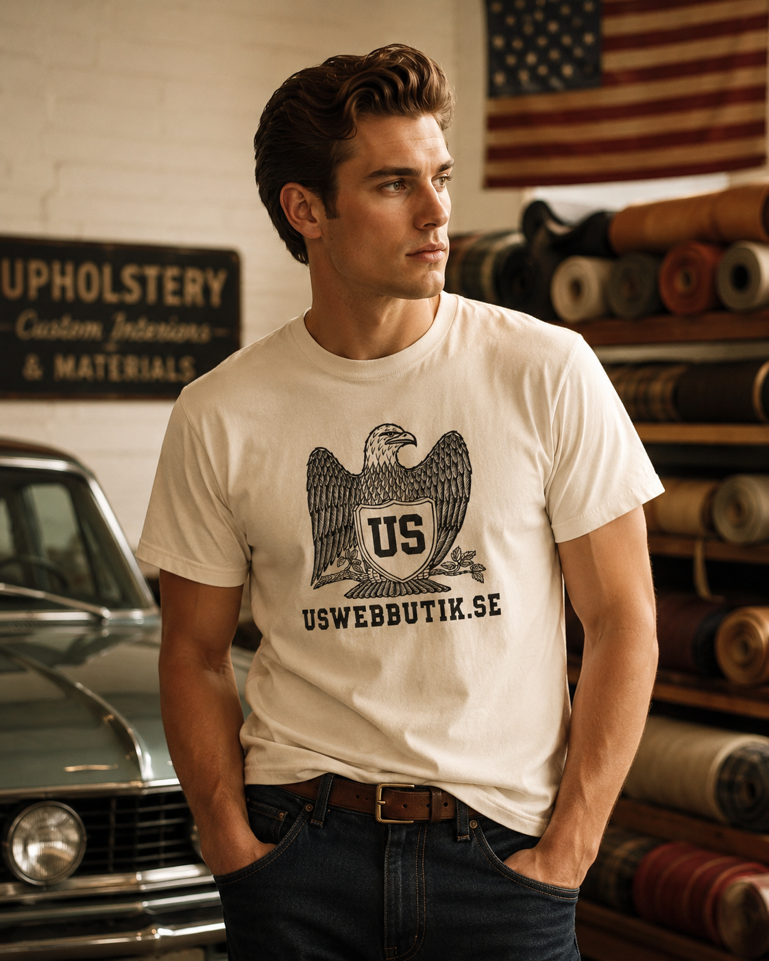 USEagle T-shirt – Vit För Man