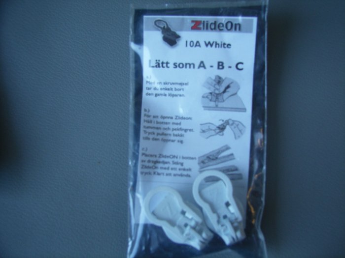 ZlideOn 10A Vit taggkedja 2-Pack