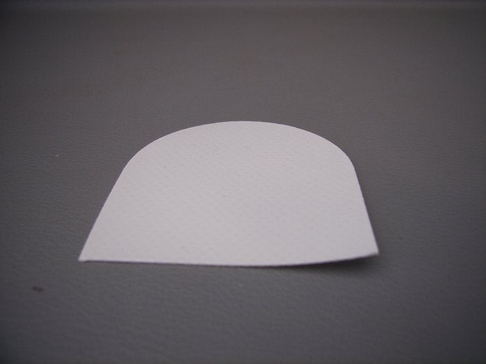 PVC Lapp till Norskknap Vit 25-Pack