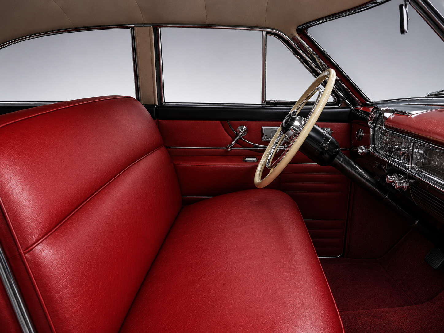 Cadillac 1950 Series 62 Coupe – Klädsel fram och bak (Läder)