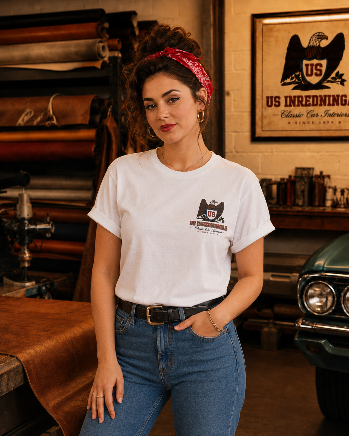 USEAGLE Wear Classic Tee – För Dam Vit