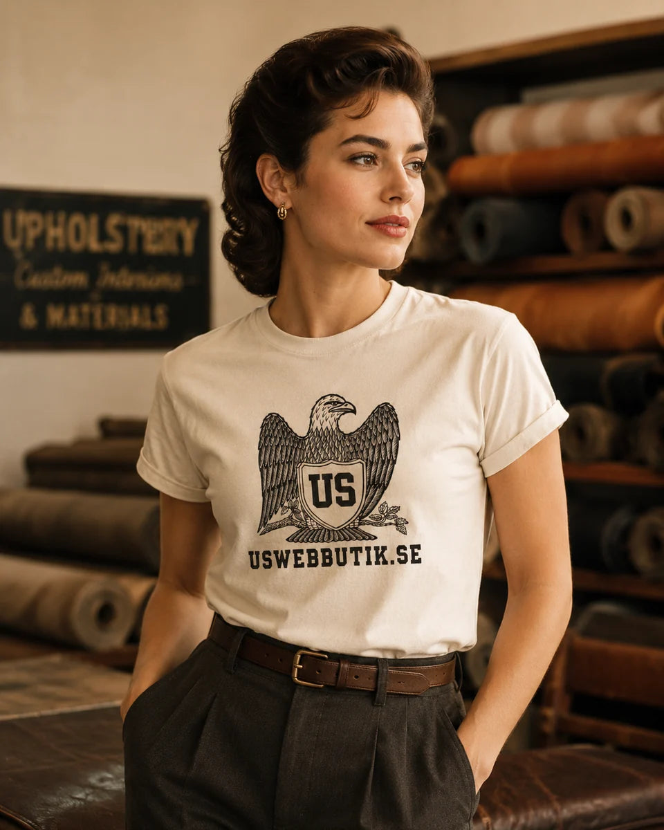 Vit USEAGLE Wear t-shirt med örnmotiv